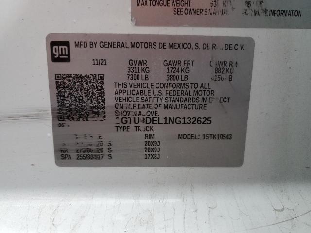 3GTU9DEL1NG132625 GMC Sierra Limited K1500 Slt