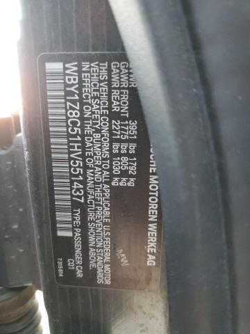 WBY1Z8C51HV551437 BMW I3 REX