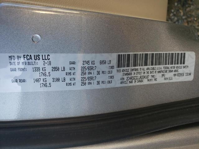2C4RDGCG1JR224107 Dodge Grand Caravan Sxt