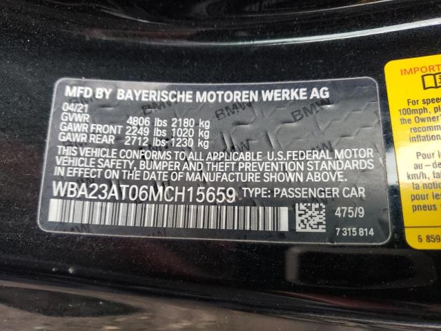 WBA23AT06MCH15659 BMW 430I