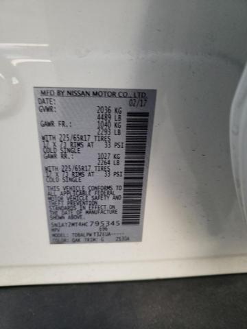5N1AT2MT4HC795345 Nissan ROGUE S
