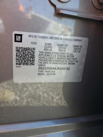 2G1105SA6J9164702 Chevrolet IMPALA LT
