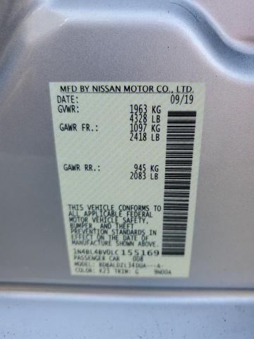 1N4BL4BV0LC155169 Nissan ALTIMA S