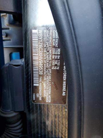 WBY1Z6C3XHV949538 BMW I3 Bev