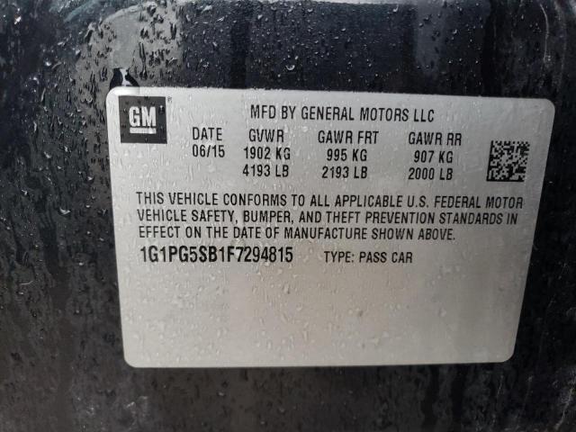 1G1PG5SB1F7294815 Chevrolet CRUZE LTZ