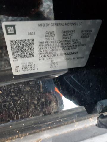 1GKS2GKC8JR333650 GMC Yukon Xl K1500 Slt