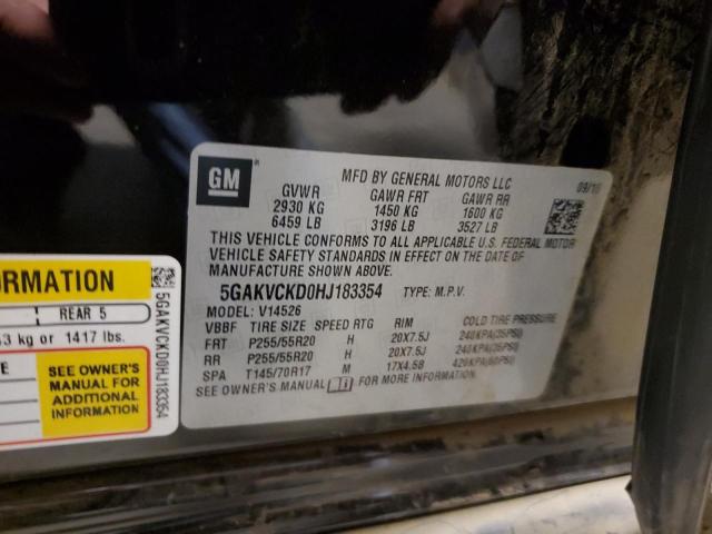 5GAKVCKD0HJ183354 Buick Enclave