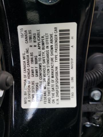 2HGFC2F52GH506744 Honda Civic Lx