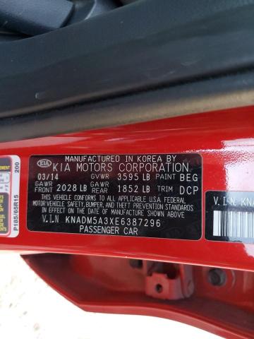 KNADM5A3XE6387296 KIA RIO LX