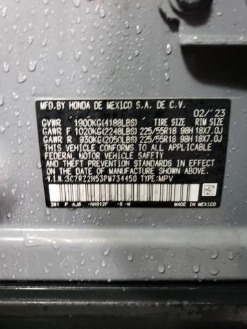 3CZRZ2H53PM734450 Honda HR-V SPORT