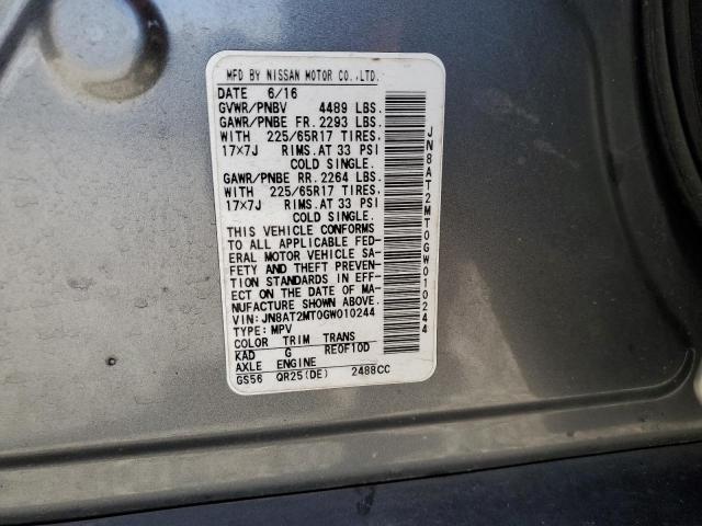JN8AT2MT0GW010244 Nissan ROGUE S