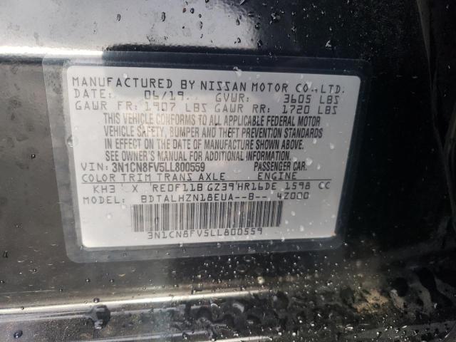 3N1CN8FV5LL800559 Nissan VERSA SR