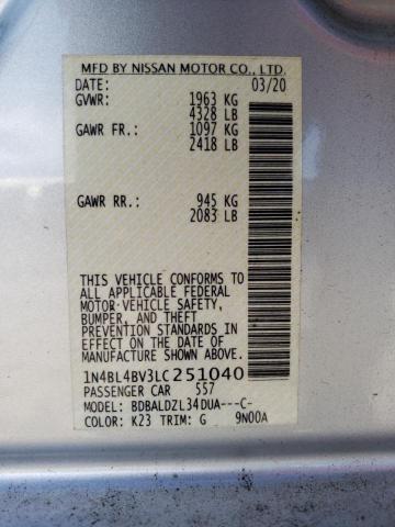 1N4BL4BV3LC251040 Nissan ALTIMA S