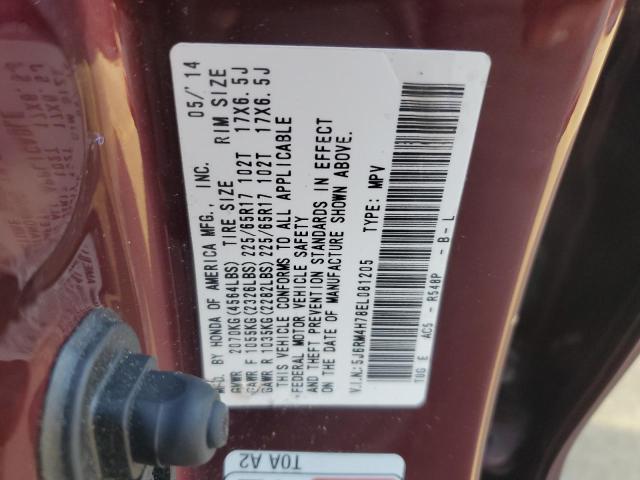 5J6RM4H78EL081205 Honda CR-V EXL