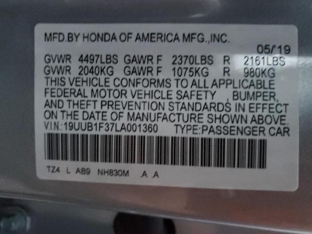 19UUB1F37LA001360 Acura TLX