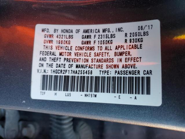 1HGCR2F17HA255458 Honda Accord Sport Special Edition