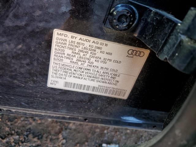 WA1VAAF75HD012253 Audi Q7 Prestige