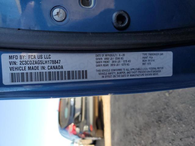 2C3CDZAG5LH178847 Dodge Challenger Sxt