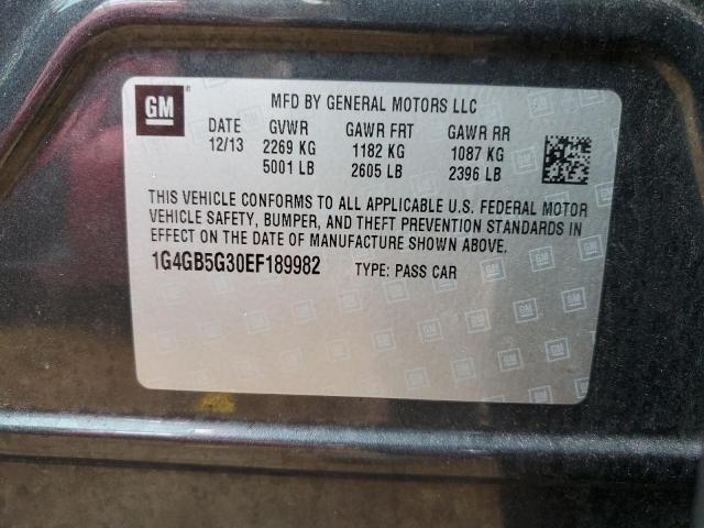1G4GB5G30EF189982 Buick Lacrosse