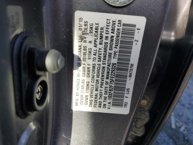 19XFB2F75FE229326 Honda CIVIC SE