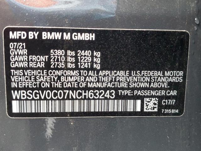 WBSGV0C07NCH63243 BMW M8