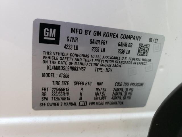 KL4MMDSL9NB031452 Buick Encore Gx Select