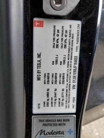 5YJ3E1EB6JF184653 Tesla MODEL 3