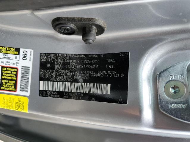 5TDZZ3DC1HS871856 Toyota Sienna