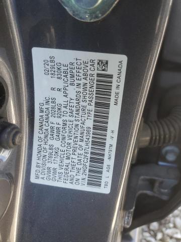 2HGFC2F87LH543969 Honda Civic Sport