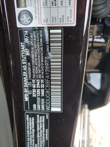 WDDUG8CB8FA126978 Mercedes-Benz S 550