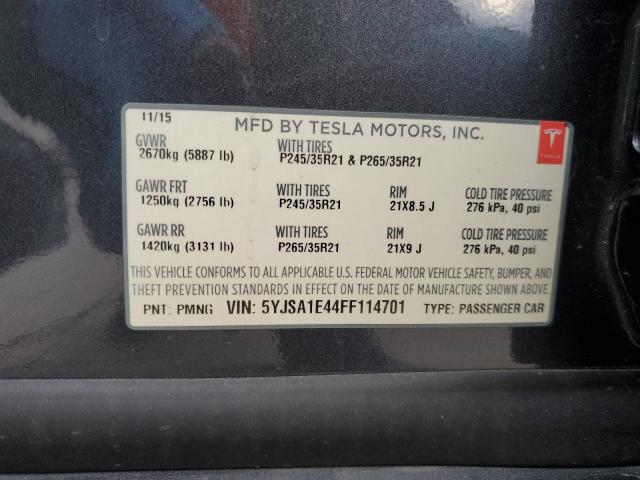 5YJSA1E44FF114701 Tesla MODEL S
