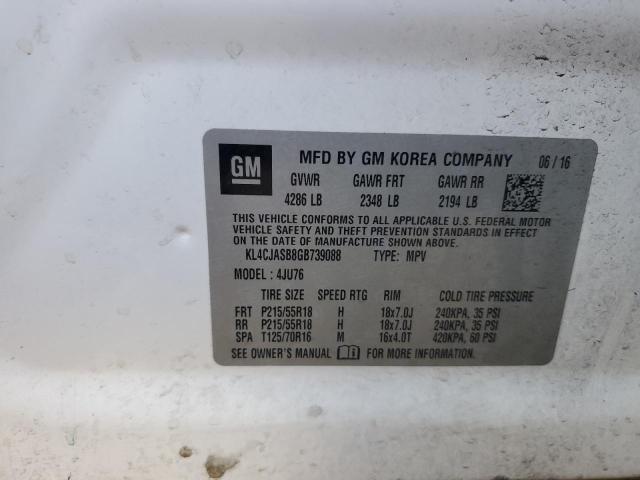 KL4CJASB8GB739088 Buick Encore