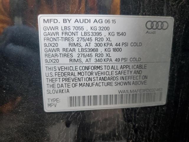 WA1LMAFE3FD032463 Audi Q7 Tdi Premium Plus