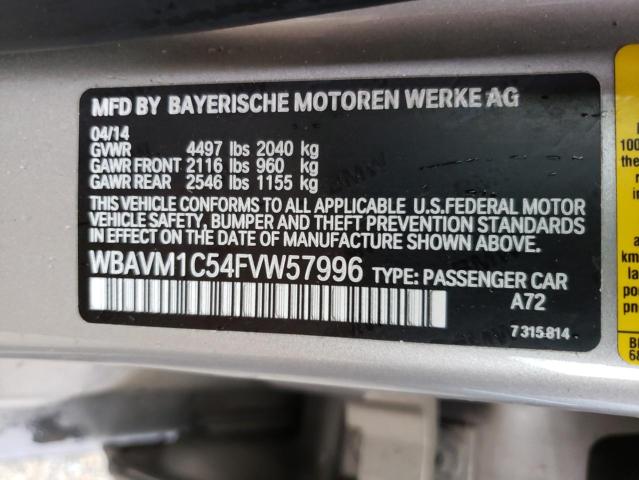WBAVM1C54FVW57996 BMW X1 Sdrive28i