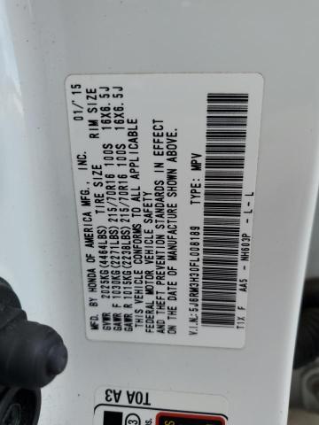 5J6RM3H30FL008189 Honda CR-V LX
