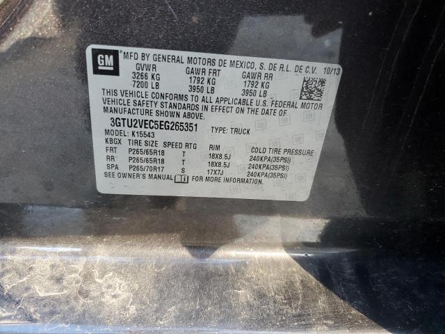 3GTU2VEC5EG265351 GMC Sierra K1500 Slt