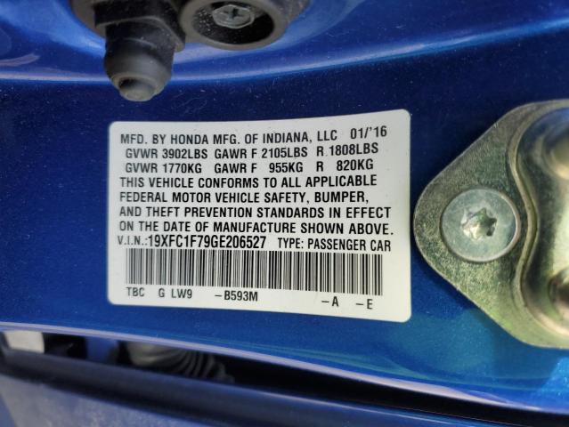 19XFC1F79GE206527 Honda CIVIC EXL