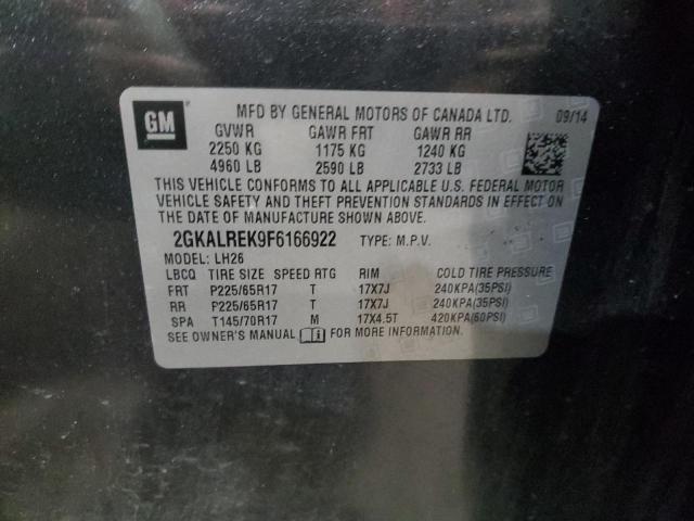 2GKALREK9F6166922 GMC Terrain Sle