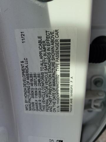 1HGCV3F57MA023392 Honda Accord Hybrid Exl