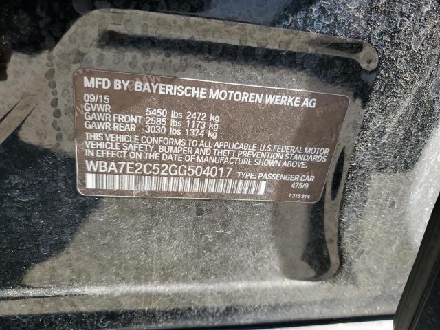 WBA7E2C52GG504017 BMW 740 I