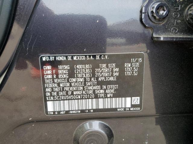 3CZRU5H50GM720120 Honda HR-V EX