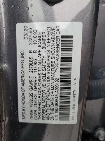 19UUB3F45LA003192 Acura Tlx Technology