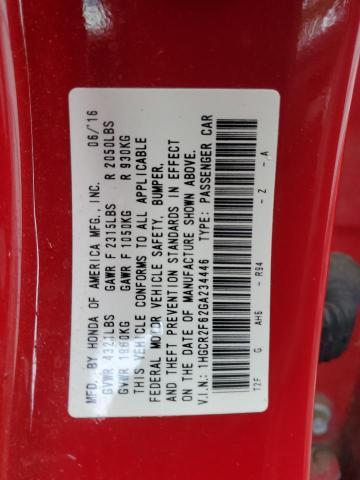 1HGCR2F62GA234446 Honda Accord Sport
