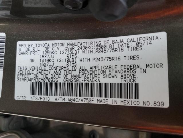3TMMU4FN3EM070936 Toyota Tacoma Double Cab Long Bed