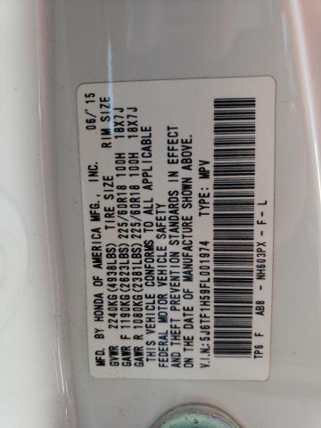 5J6TF1H59FL001974 Honda Crosstour Exl
