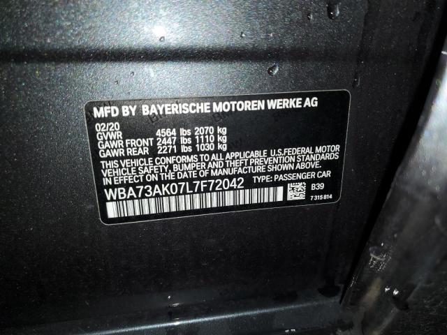 WBA73AK07L7F72042 BMW 228XI