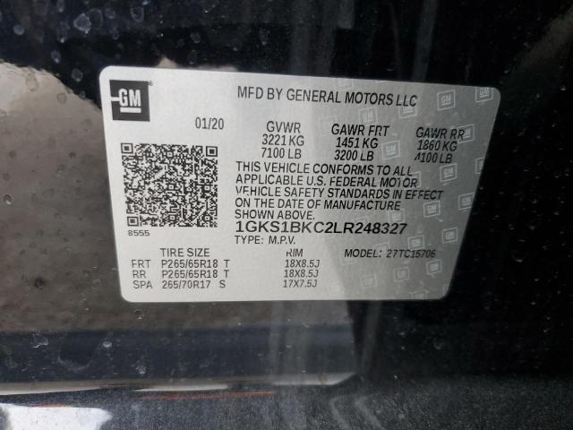 1GKS1BKC2LR248327 GMC YUKON SLT
