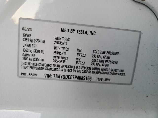 7SAYGDEE7PA089166 Tesla Model Y