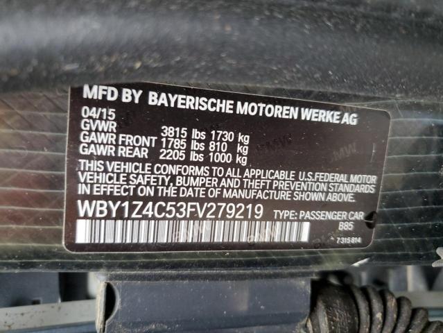 WBY1Z4C53FV279219 BMW I3 REX