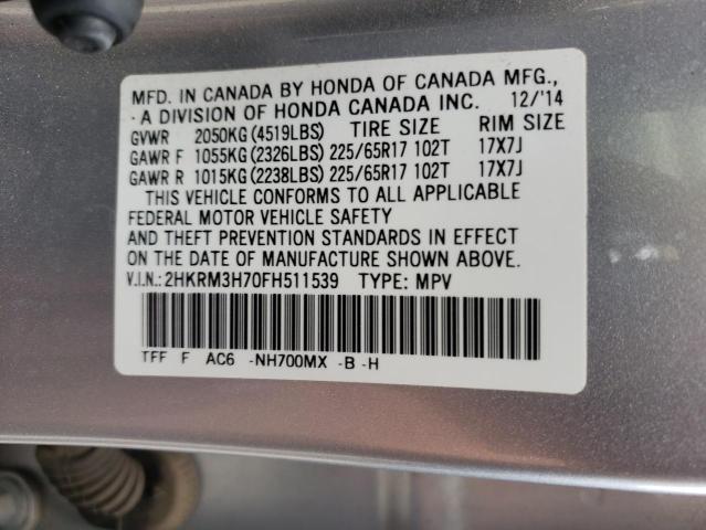 2HKRM3H70FH511539 Honda CR-V EXL
